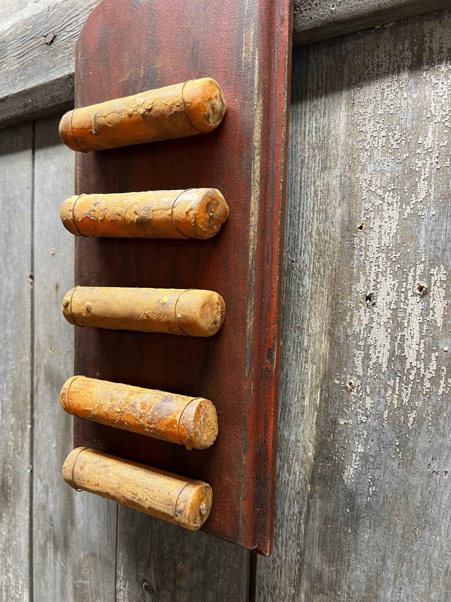 Candle Board, 14X6, BARN RED or MUSTARD