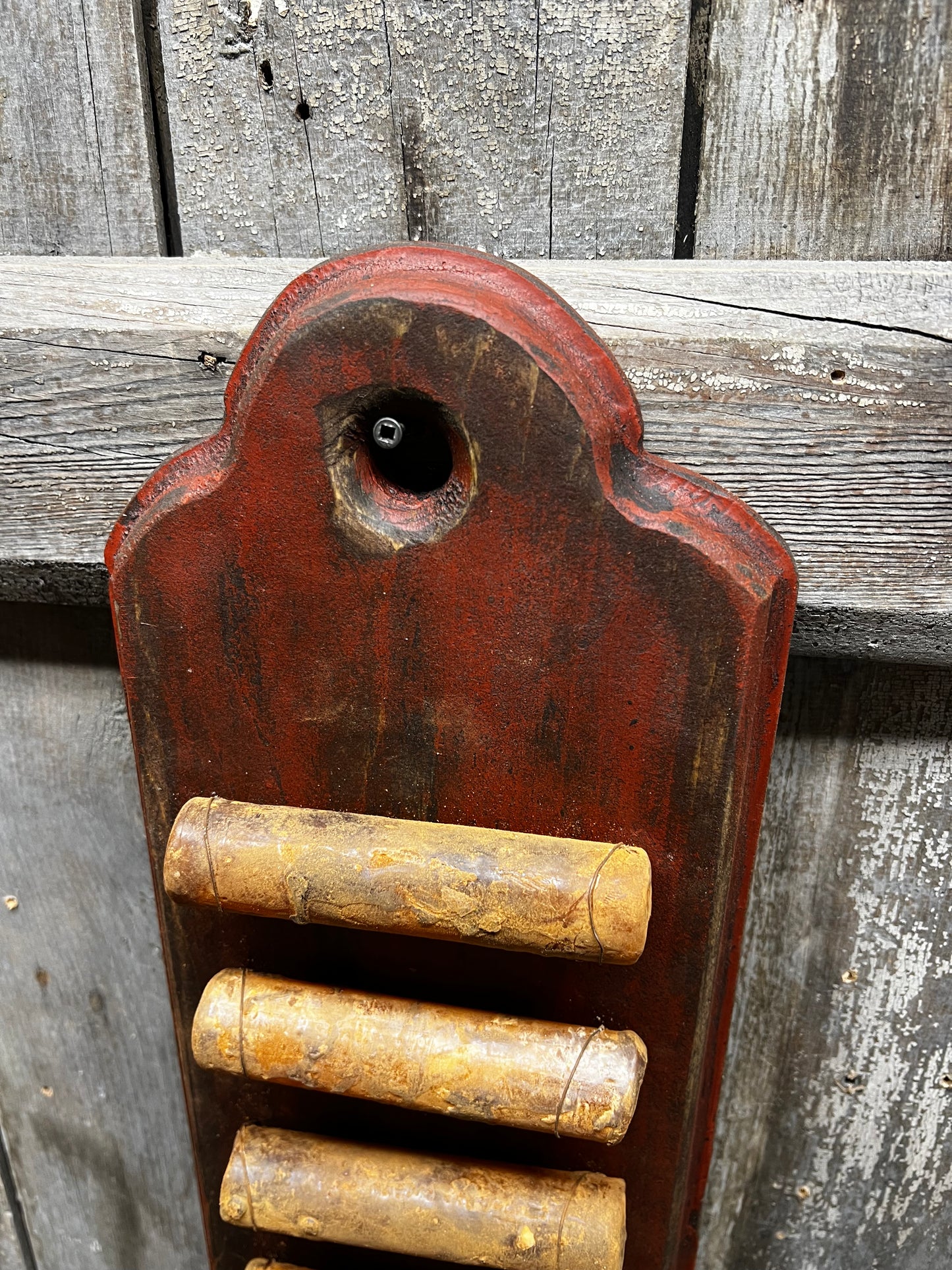 Candle Board, 14X6, BARN RED or MUSTARD