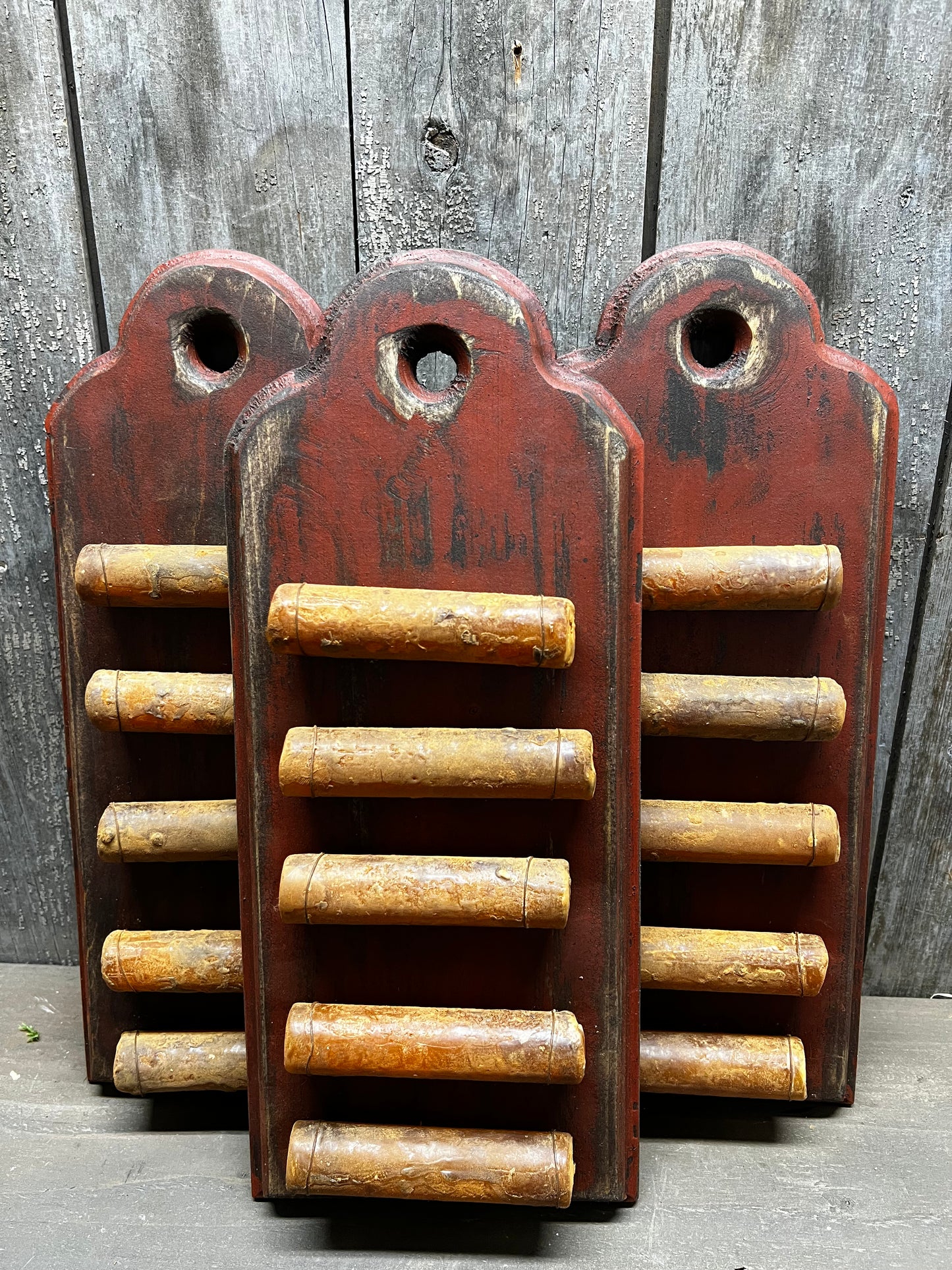 Candle Board, 14X6, BARN RED or MUSTARD