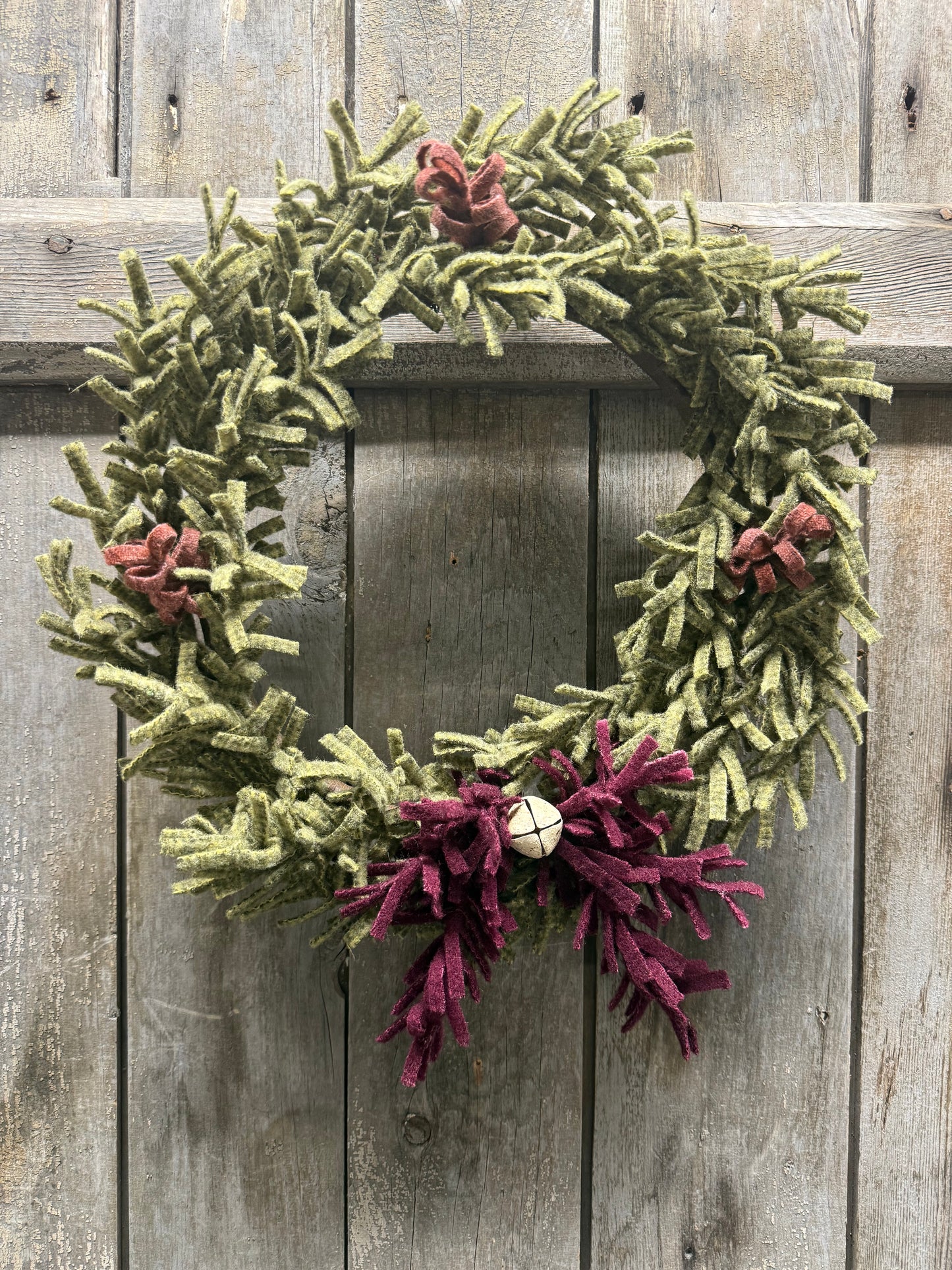 Wool Wreath, 14", ASSORTED STYLES