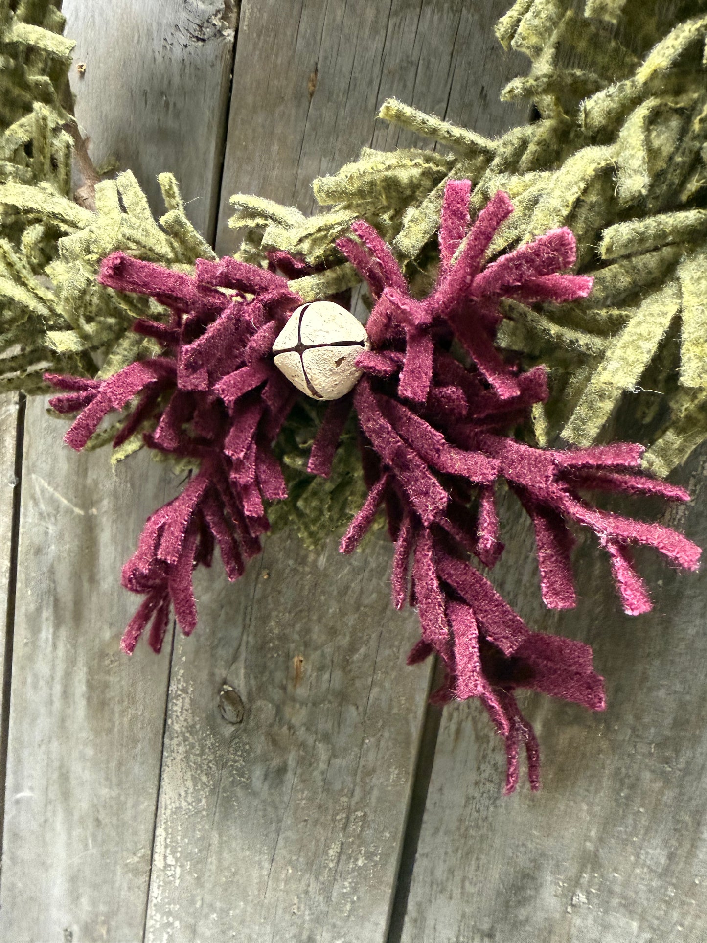 Wool Wreath, 14", ASSORTED STYLES