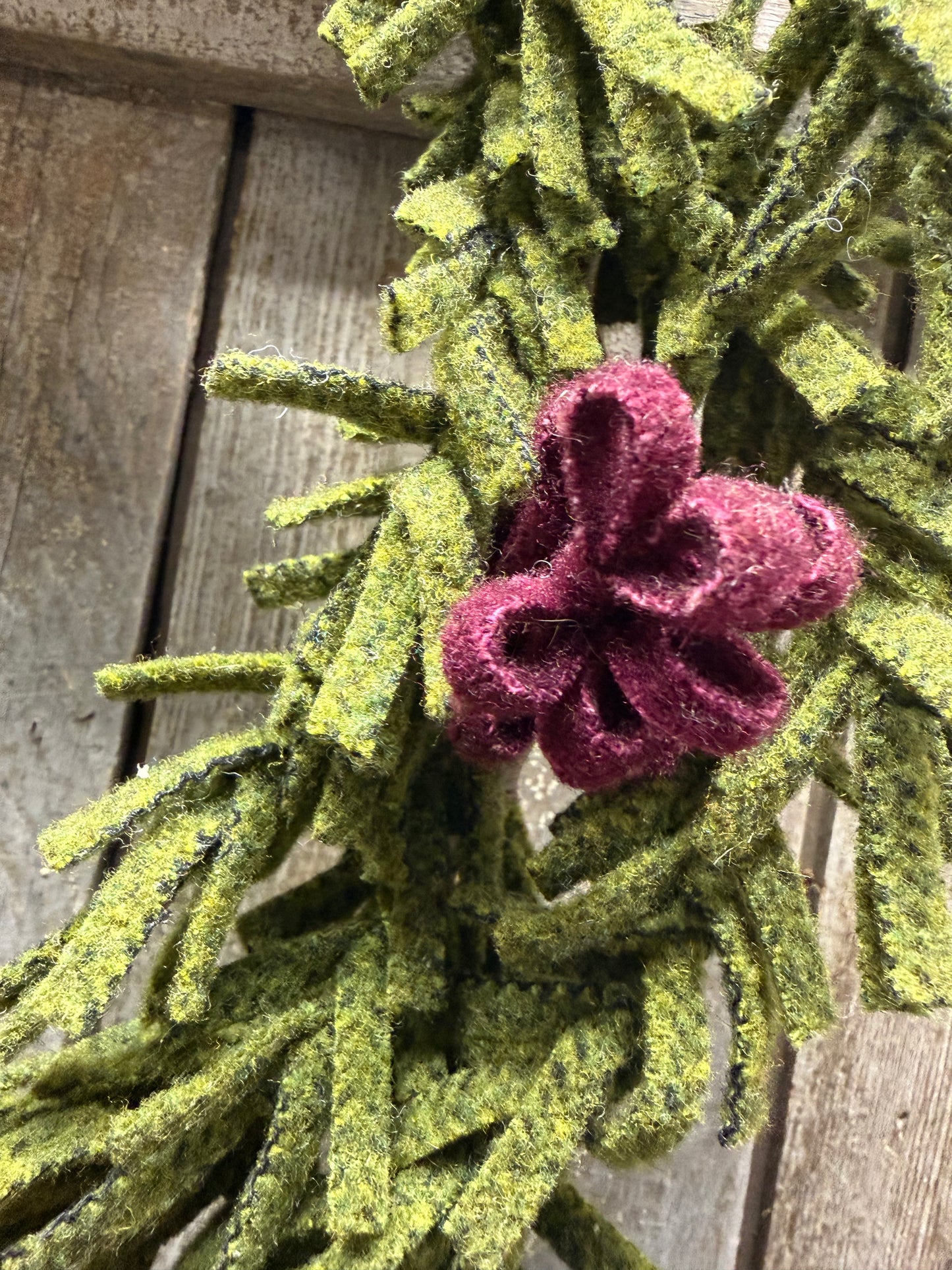Wool Wreath, 14", ASSORTED STYLES