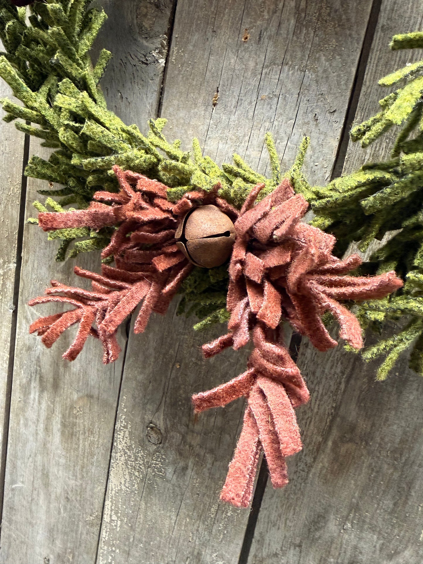 Wool Wreath, 14", ASSORTED STYLES