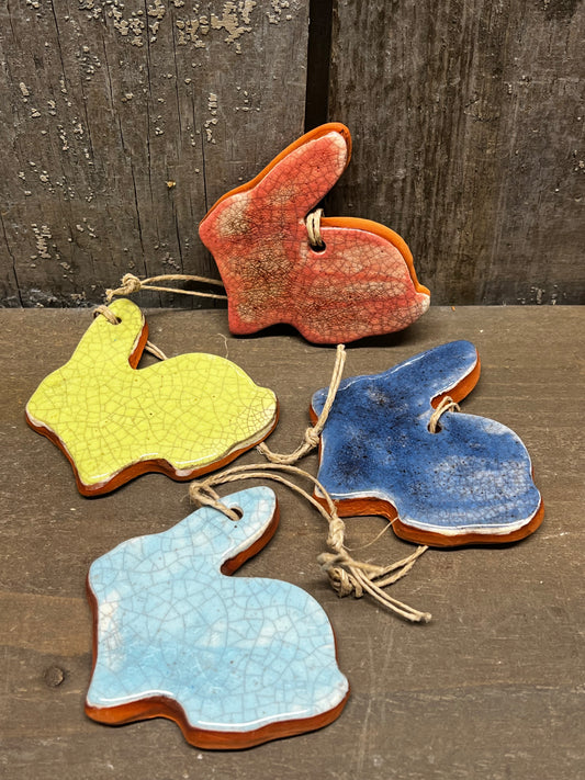 Ornament, BUNNY, Small, Assorted