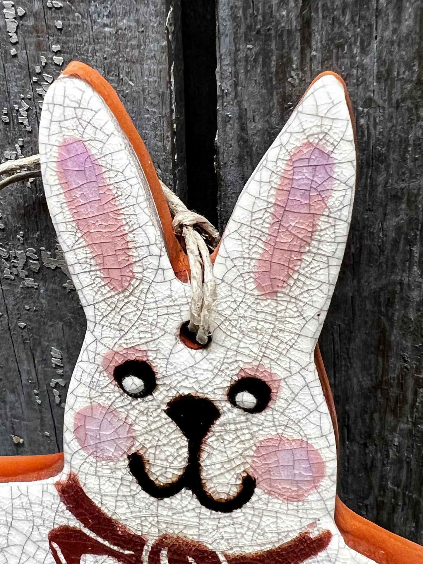 Ornament, STANDING BUNNY w/ Bow