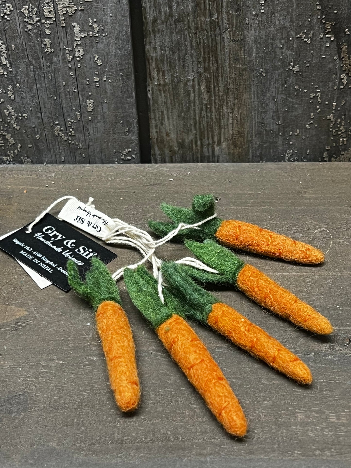 Ornament, Set/5, CARROTS