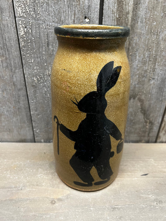 Canning Crock, X Large, RABBIT W/BASKET