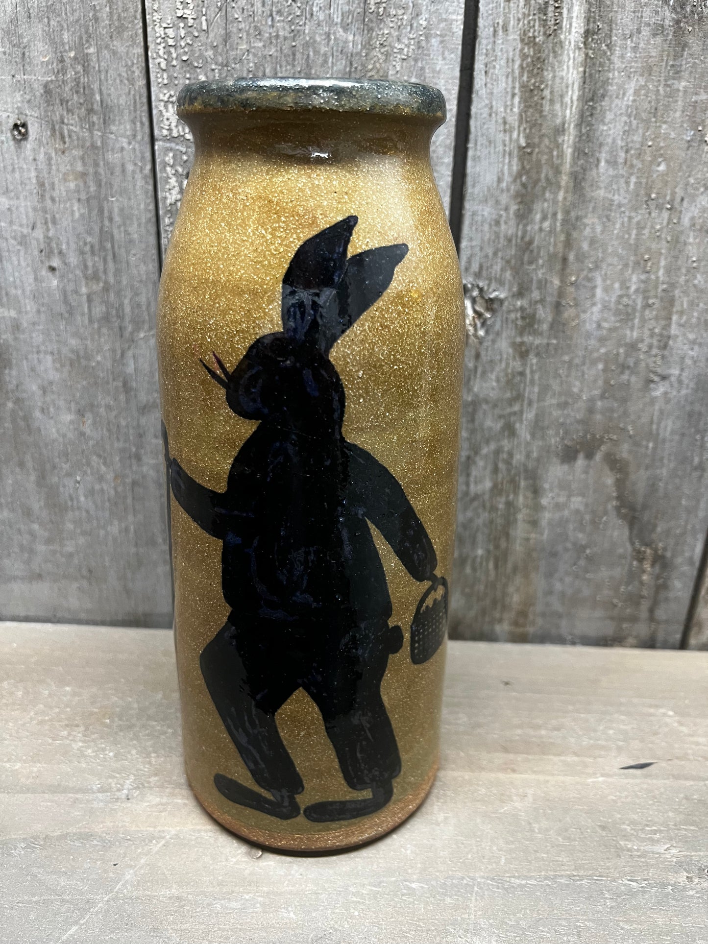 Canning Crock, X Large, RABBIT W/BASKET