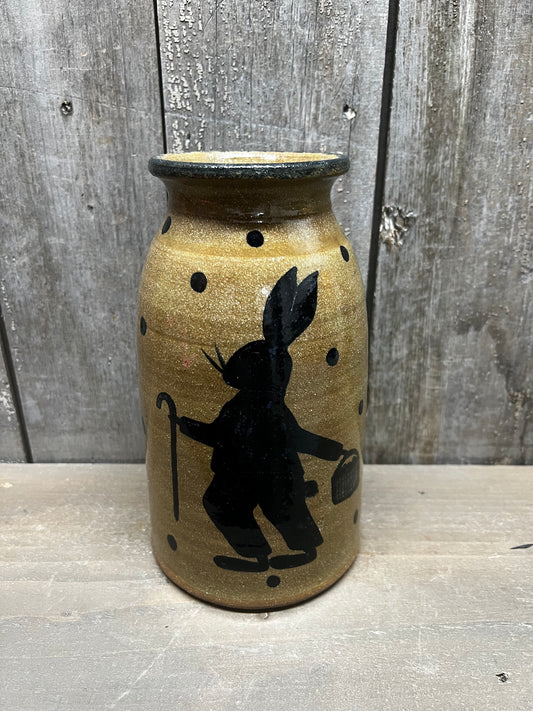 Canning Crock, X Large, RABBIT W/DOTS