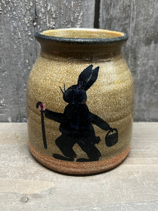 Canning Crock, Small, RABBIT/CANE/BASKET