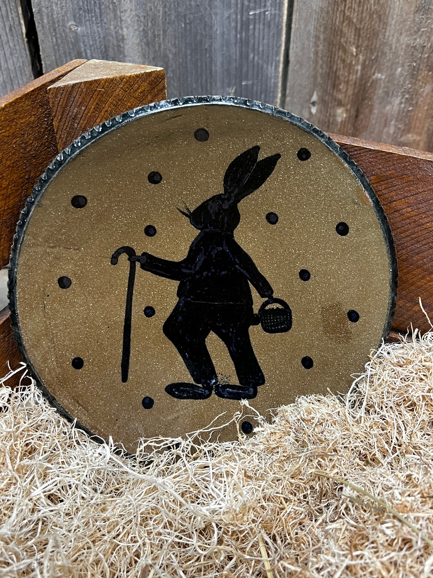 Plate, Medium, RABBIT/BASKET/CANE