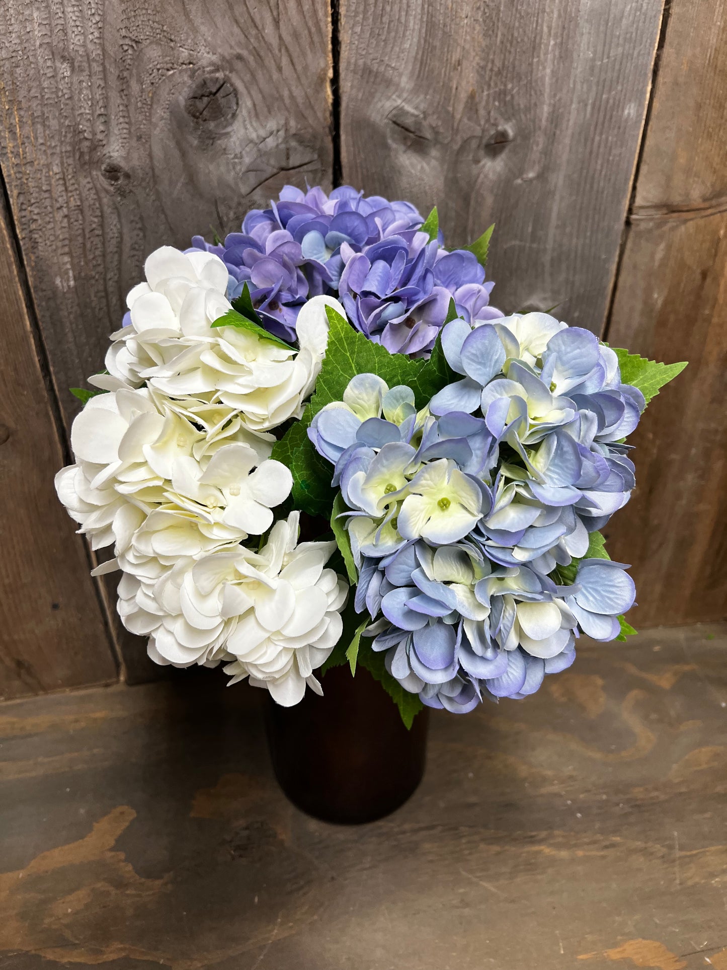 Bundle, HYDRANGEA, WHITE, PURPLE or BLUE