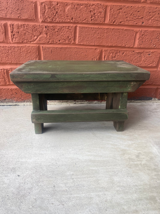 Wooden Bench, Small, TAVERN GREEN