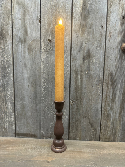 Candle, Taper, Timer, 11.25", THICK TAN