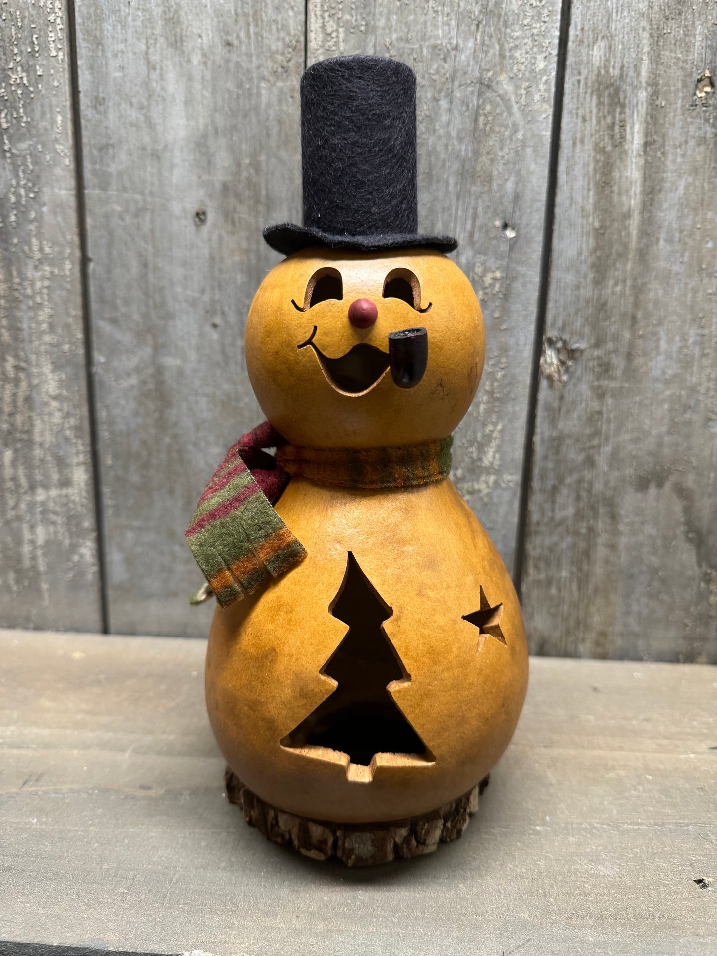 Snowman Gourd, Natural, FLURRY