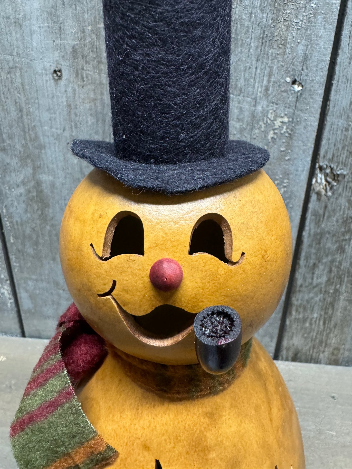 Snowman Gourd, Natural, FLURRY