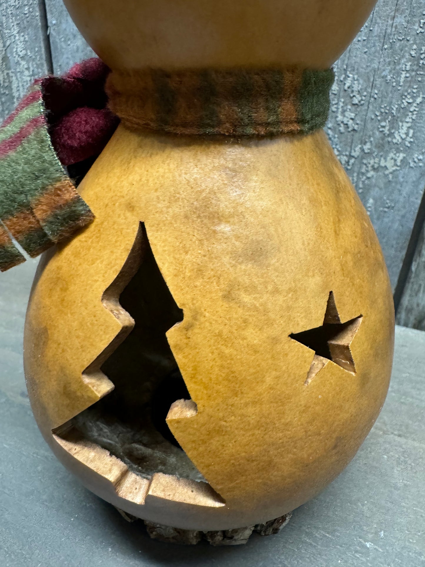 Snowman Gourd, Natural, FLURRY