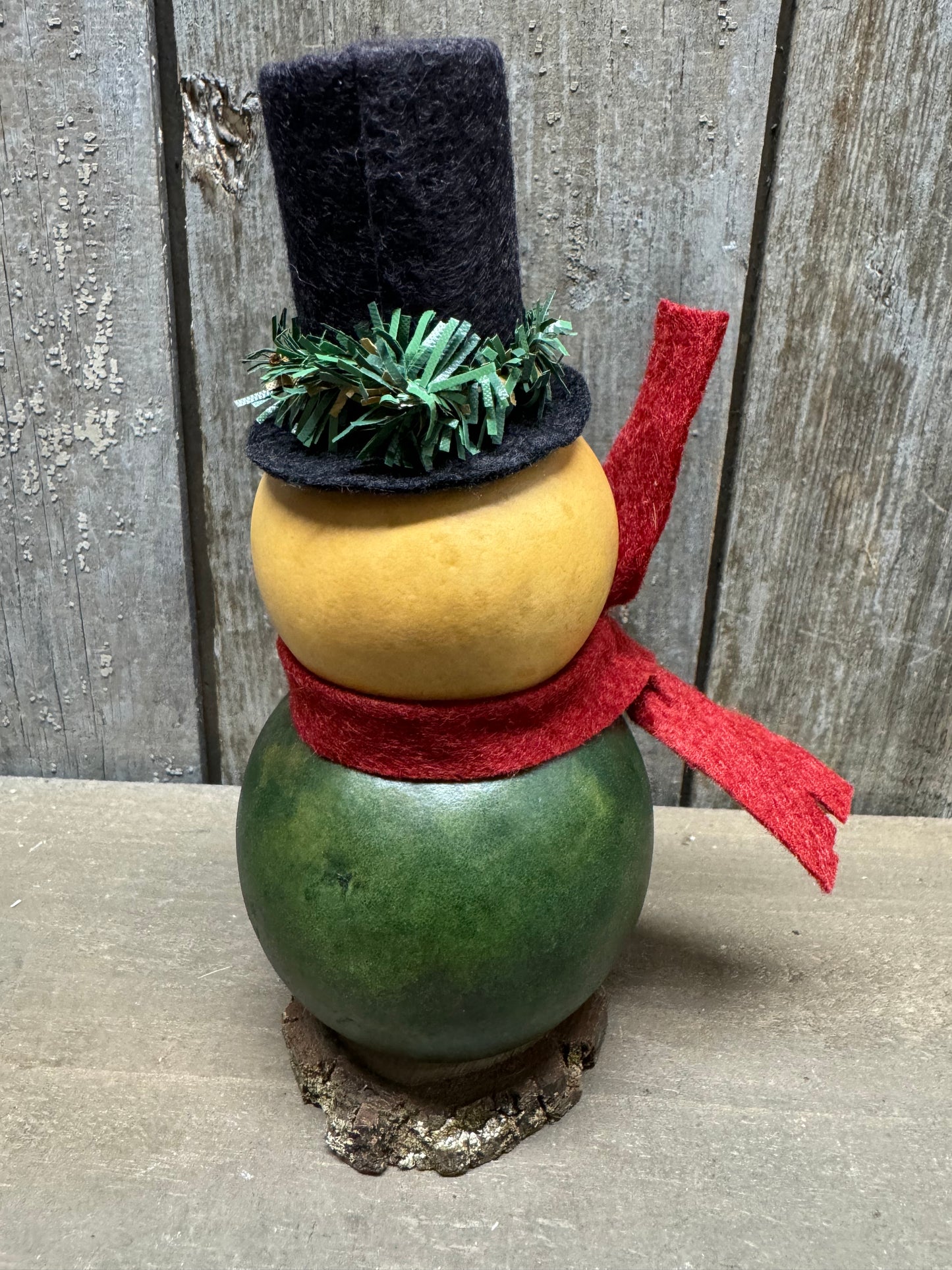 Snowman Gourd , Tiny, PINEWOOD