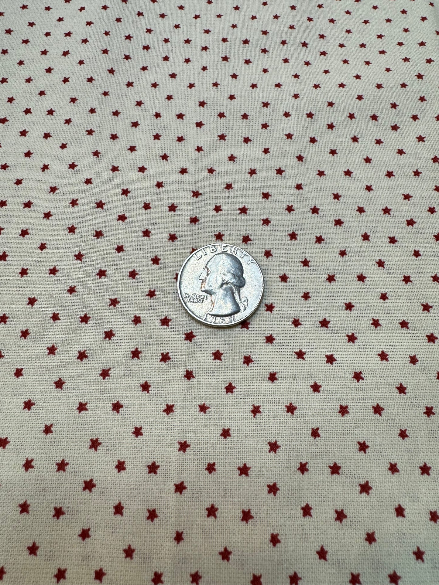 Fabric, Homespun, PRINTED STAR