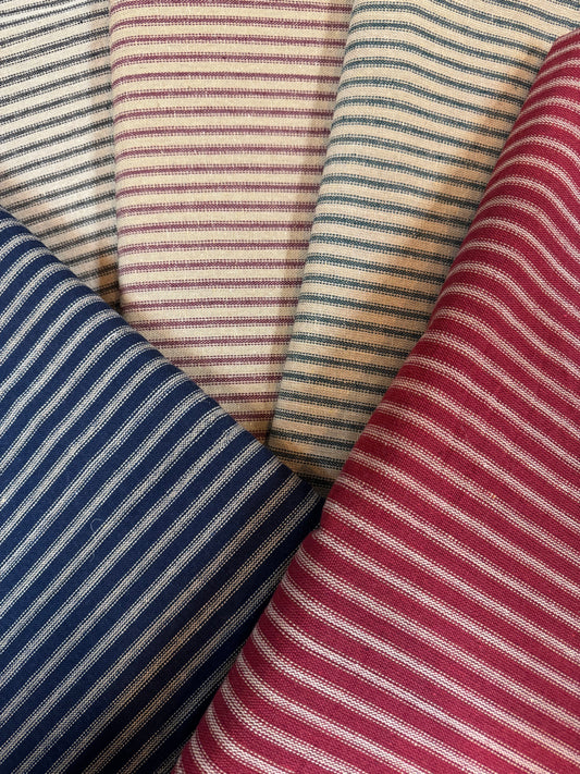 Fabric, Homespun, TICKING