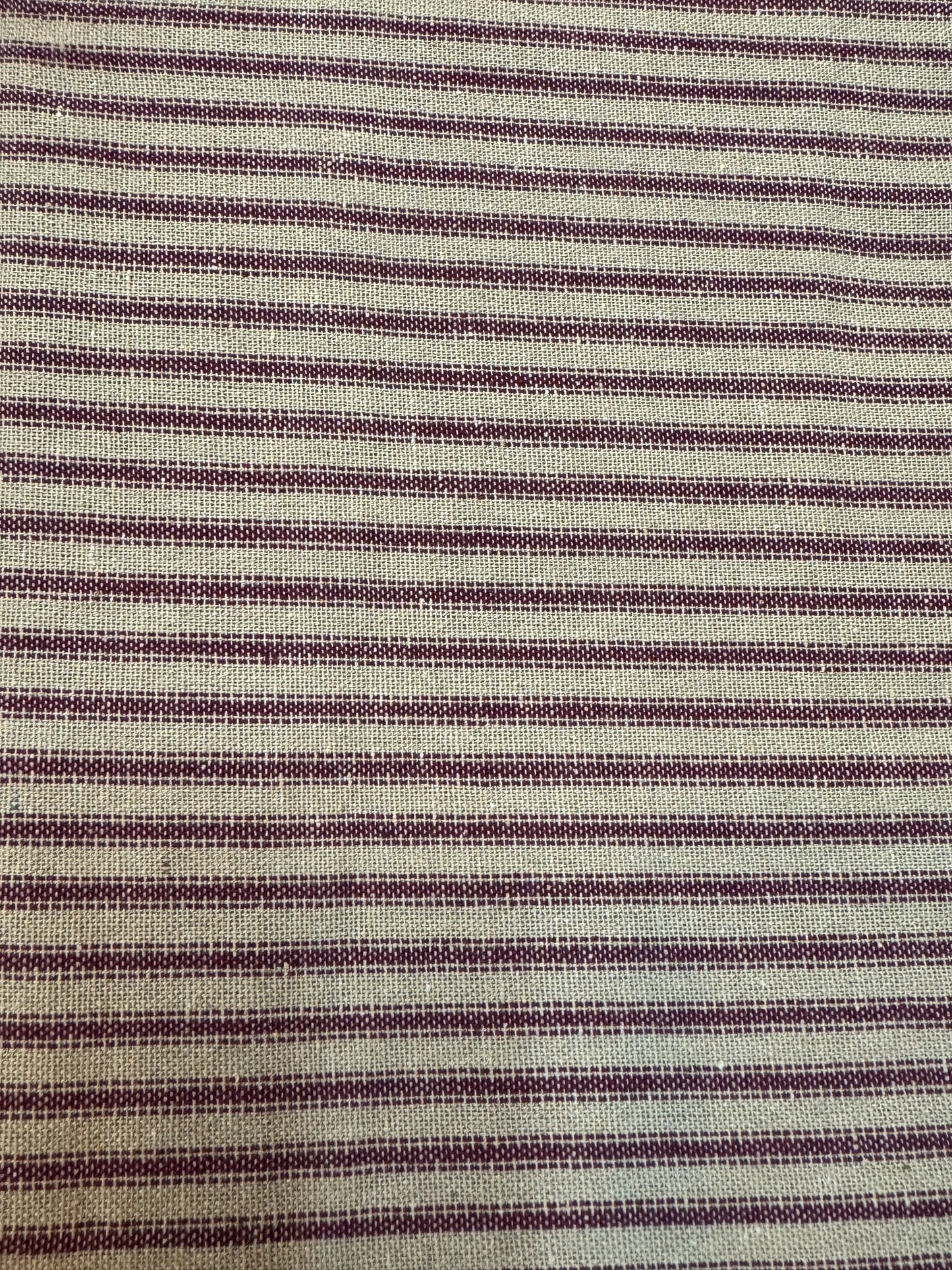 Fabric, Homespun, TICKING