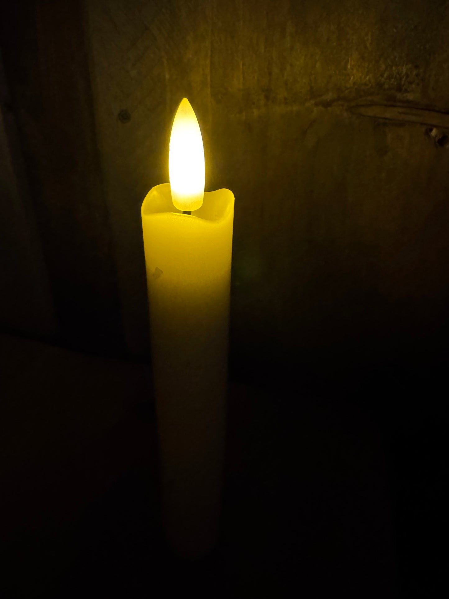 Realistic 3D Flame, Taper Candle, 7”, pkg of 2, TIMER