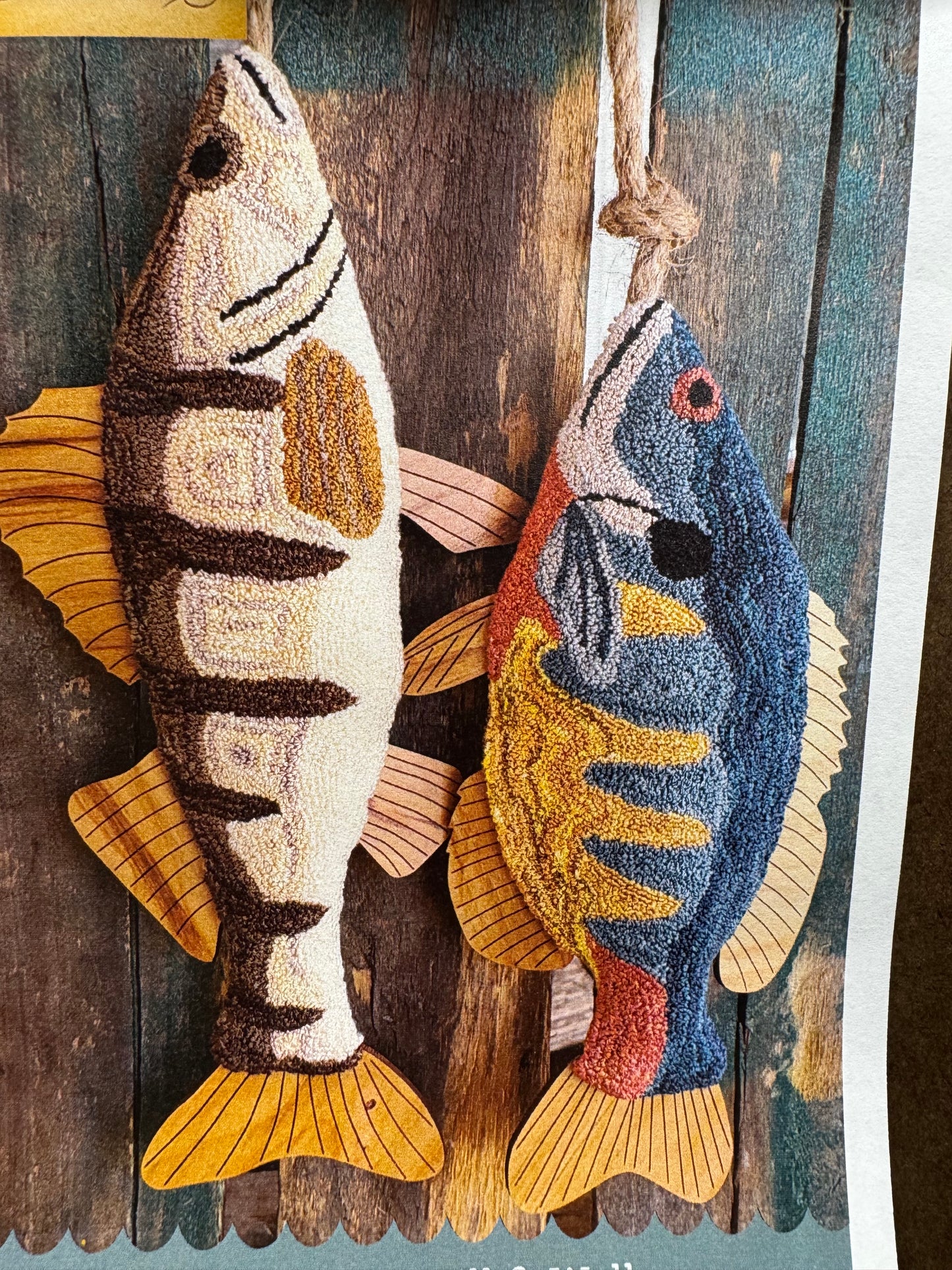 Pattern, PN, FISH TAILS BLUE GILL & WALLEYE