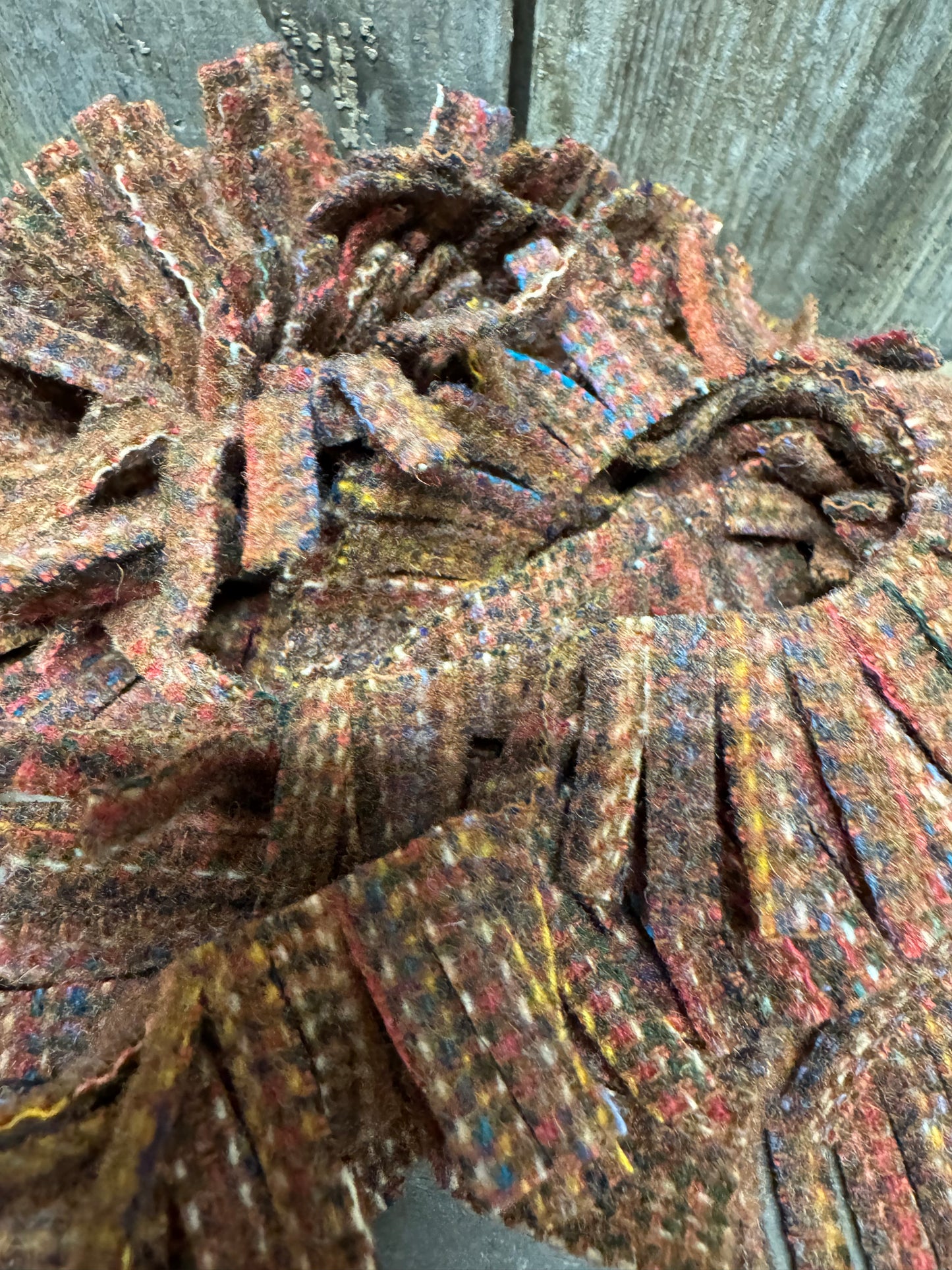 WOOL FRINGE, 36 strips, Assorted Colors