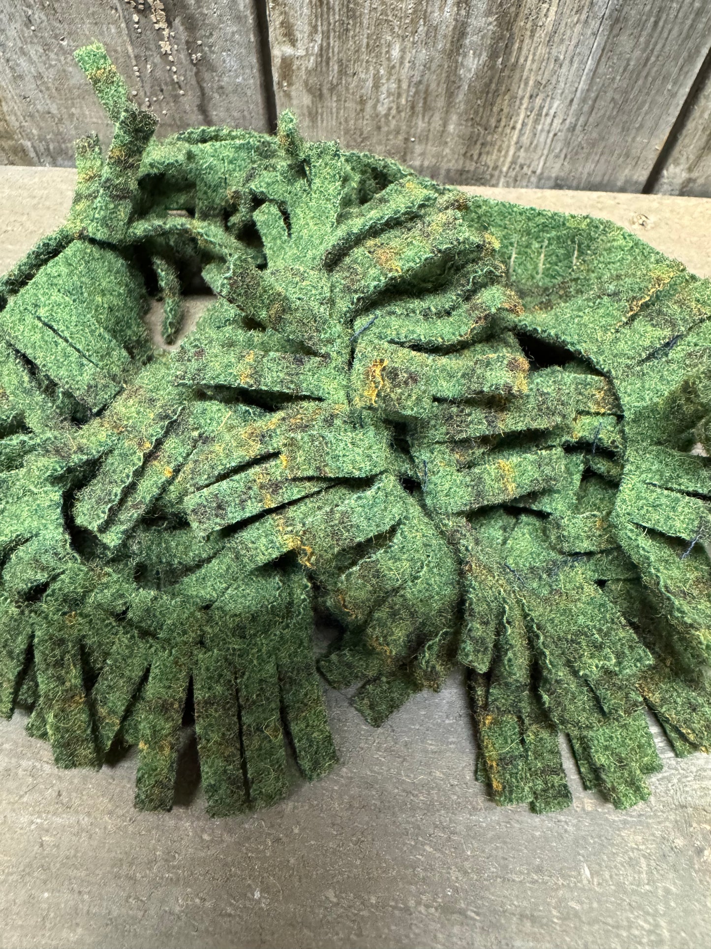 WOOL FRINGE, 36 strips, Assorted Colors