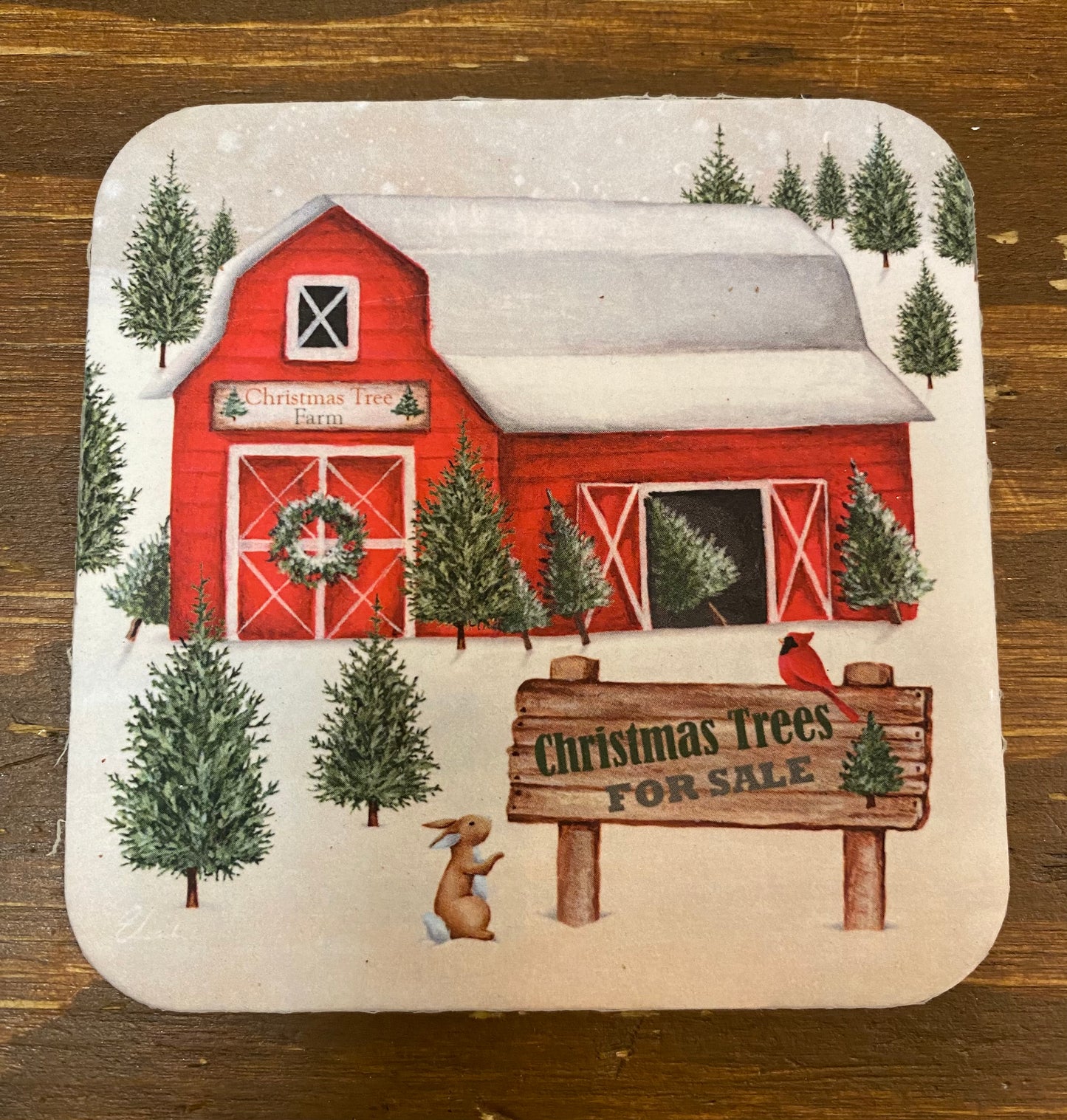 Coaster, CHRISTMAS TREE BARN