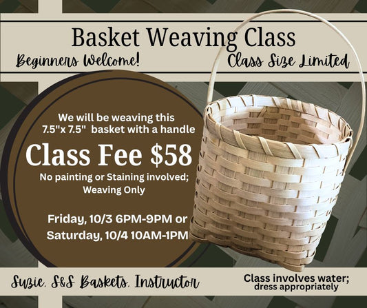 Class, 10/03, PM CLASS, Basket Weaving, I MADE A BASKET