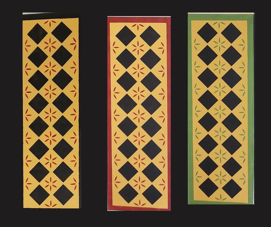 Class, SATURDAY, 9/26, 10am start, "FLOORCLOTH STYLE" RUNNER