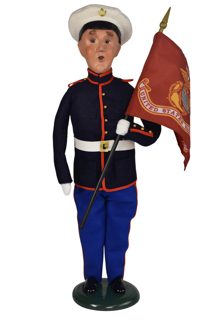 MARINE W/ FLAG, Man or Woman