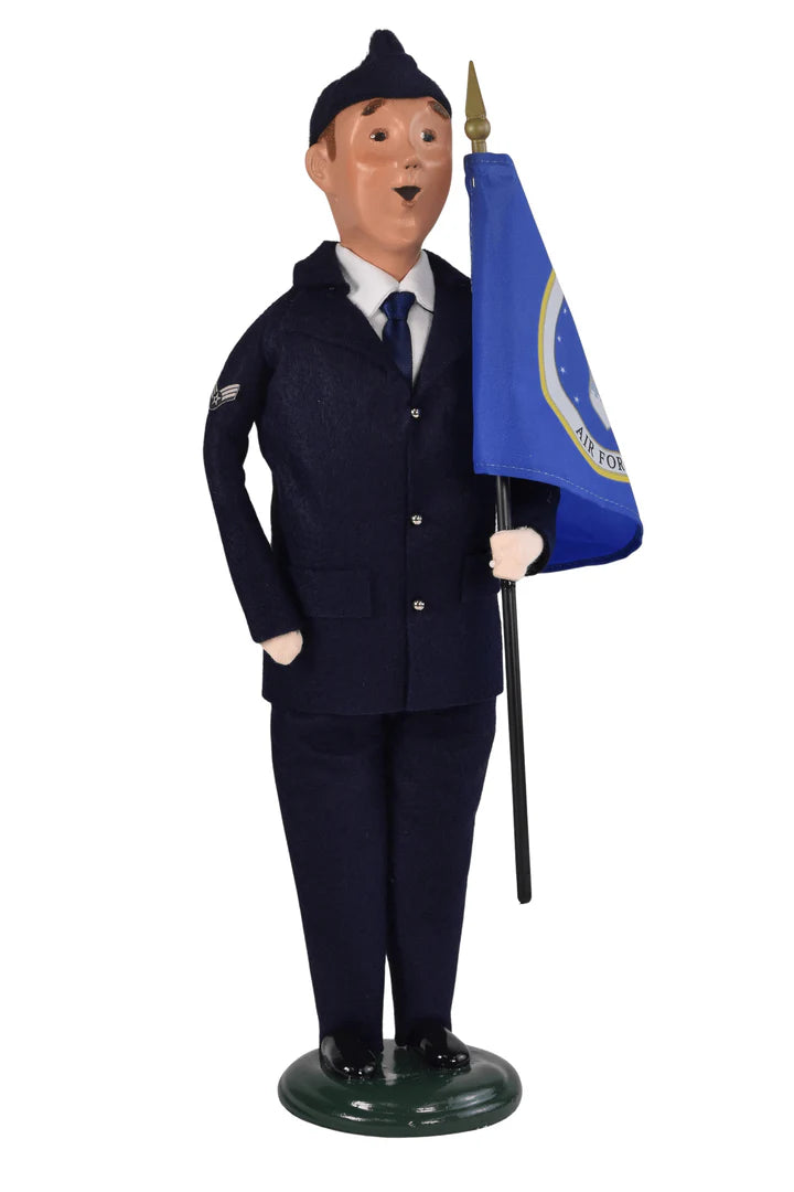 AIR FORCE W/ FLAG, Man or Woman