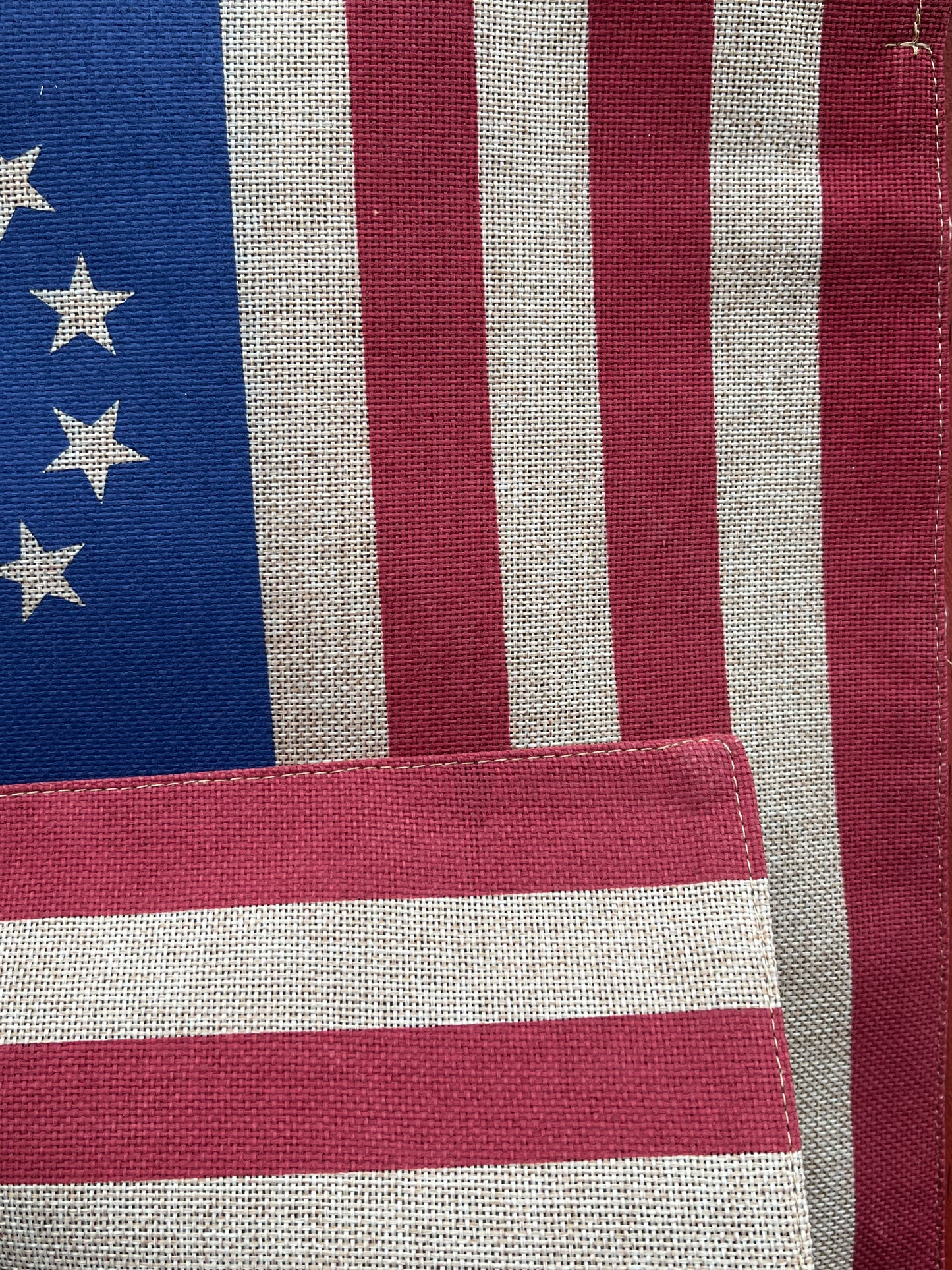 Garden Flag, 12.5"x 18", "Burlap", BETSY ROSS