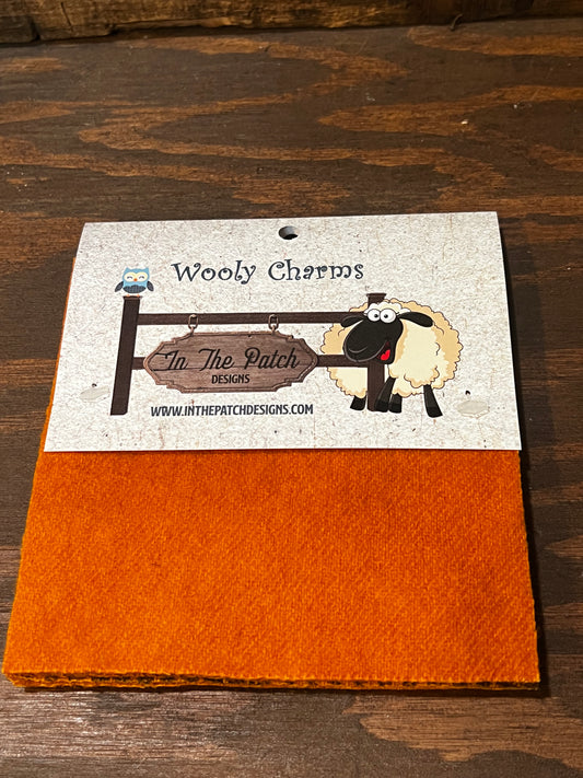 Wooly Charm Pack, PRIMITIVE PUMPKIN