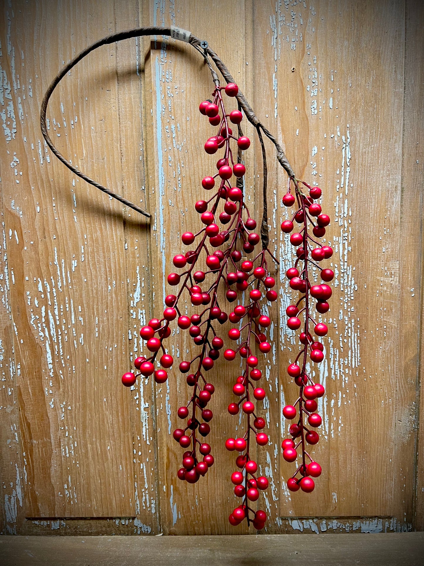 Weatherproof Berries, Matte Finish, 36" HANGING STEM