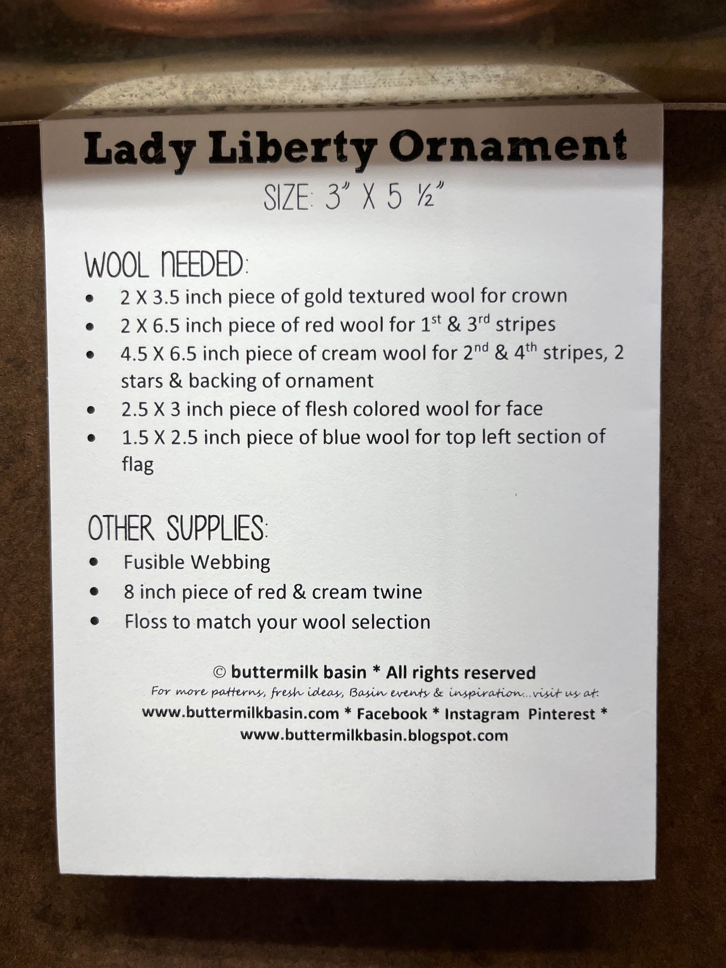 Pattern, ORNAMENT, LADY LIBERTY