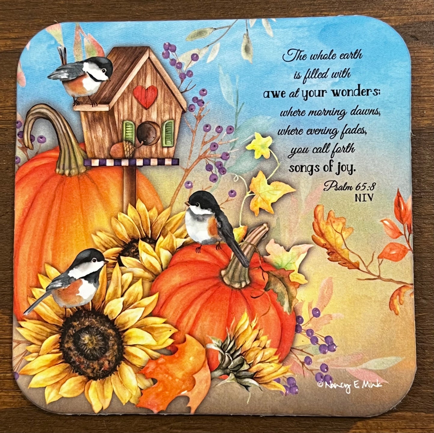 Coaster, PUMPKINS & BIRD FEEDER