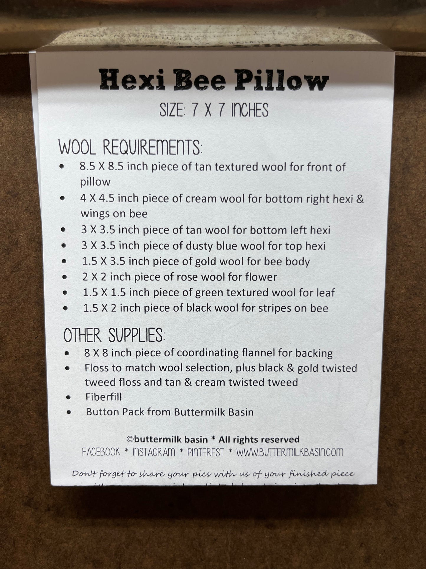 Pattern, HEXI BEE PILLOW