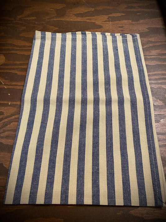 Tea Towel, Country Stripe, NAVY/TEA DYE