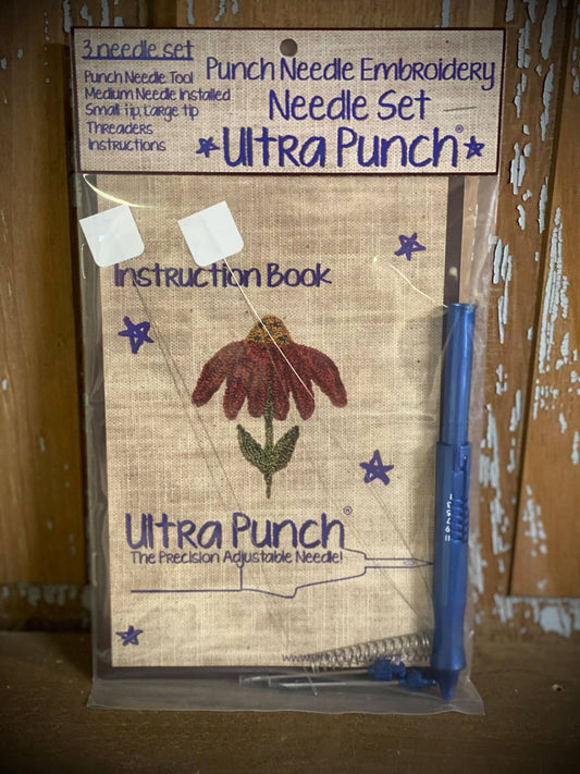 Punch Needle Kit, Ultra Punch Needle 3 Piece Set, Morgan No Slip