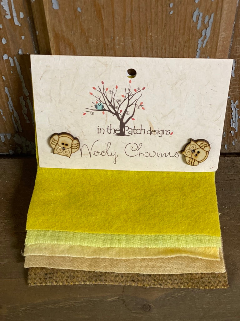 Wooly Charm Packs, YELLOWS