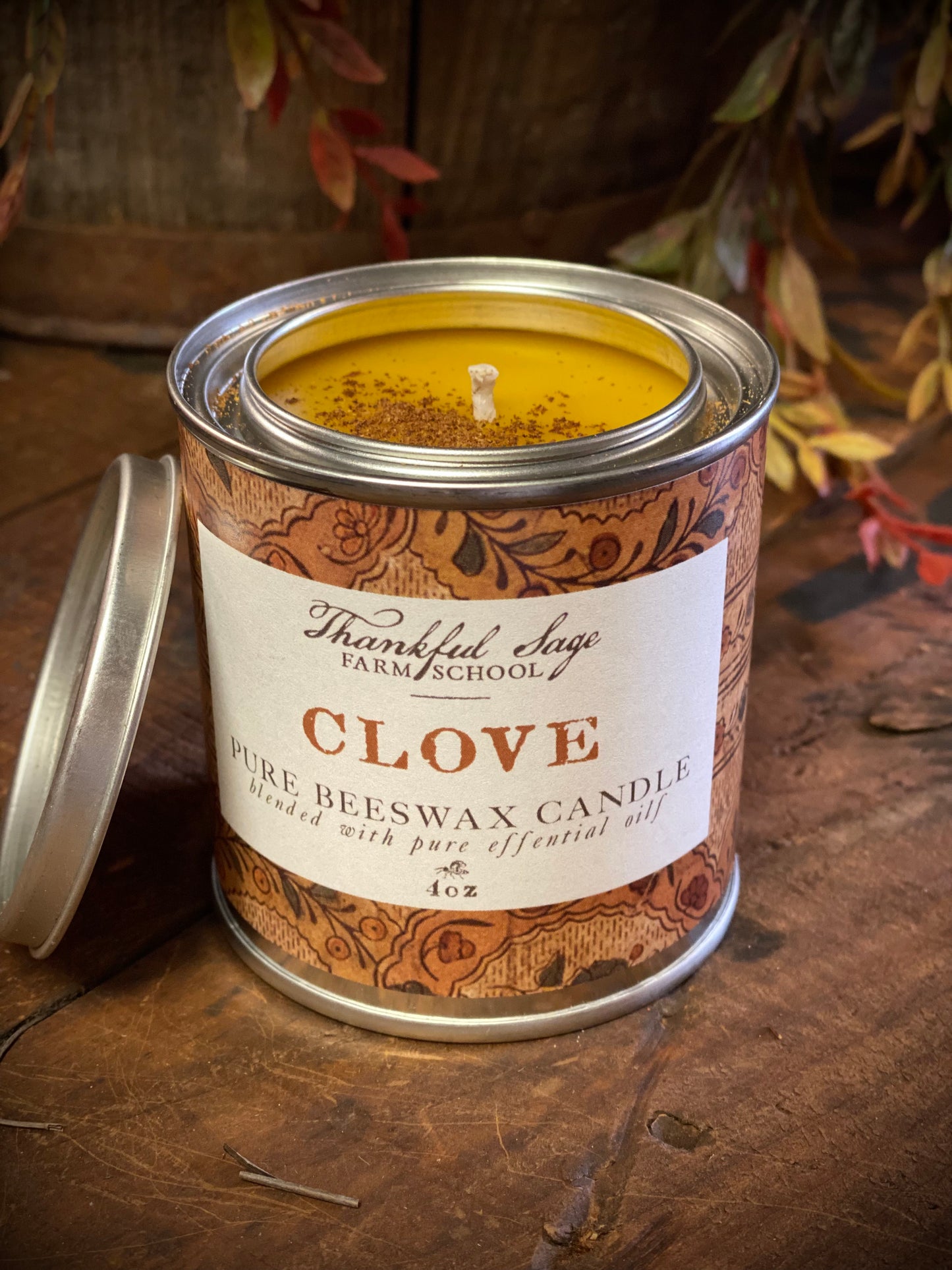Clove Pure Beeswax Candle