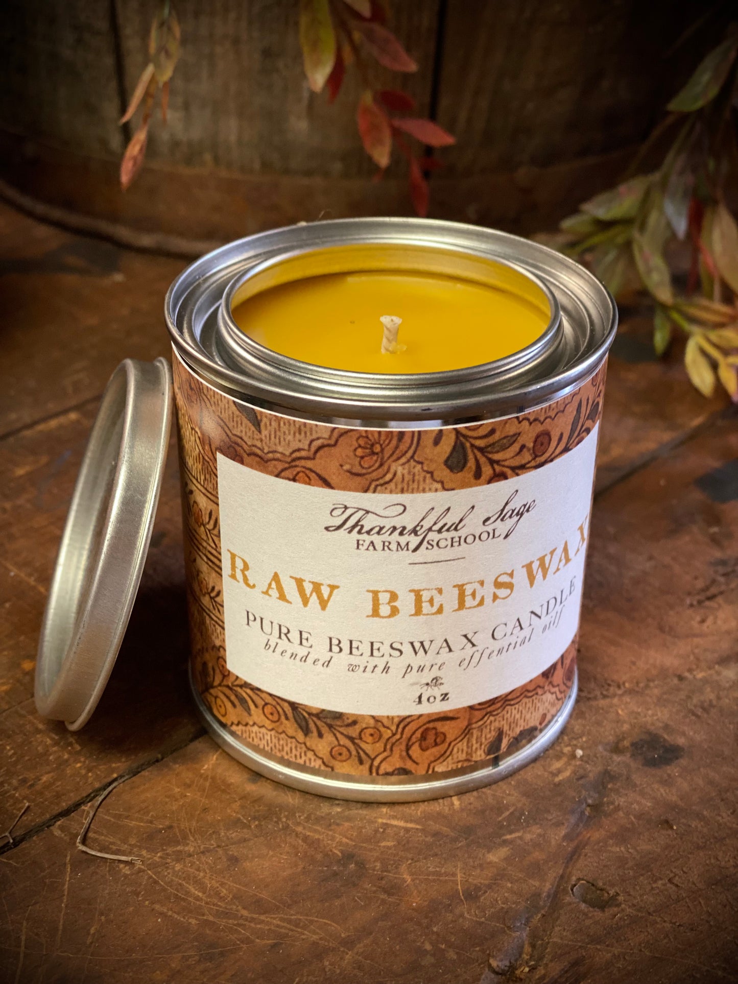 Raw Beeswax Pure Candle