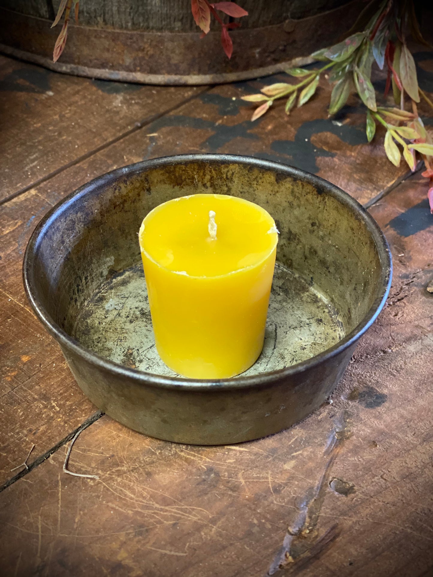 Hand Poured Beeswax Votive