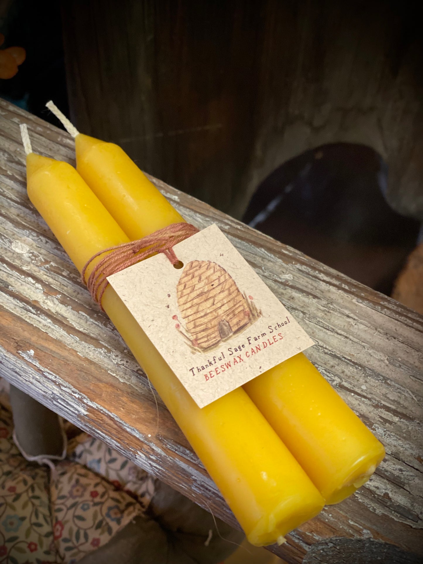 Homestead Beeswax Candles