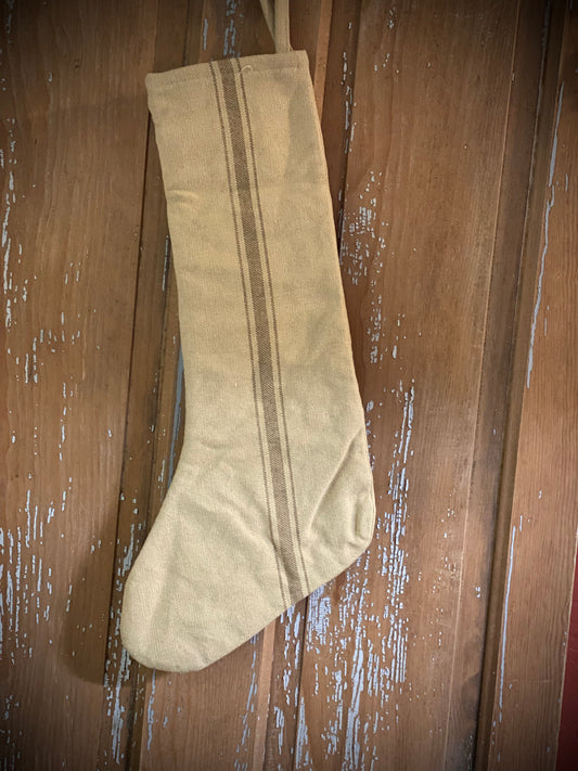 Grain Sack Stockings, Oat