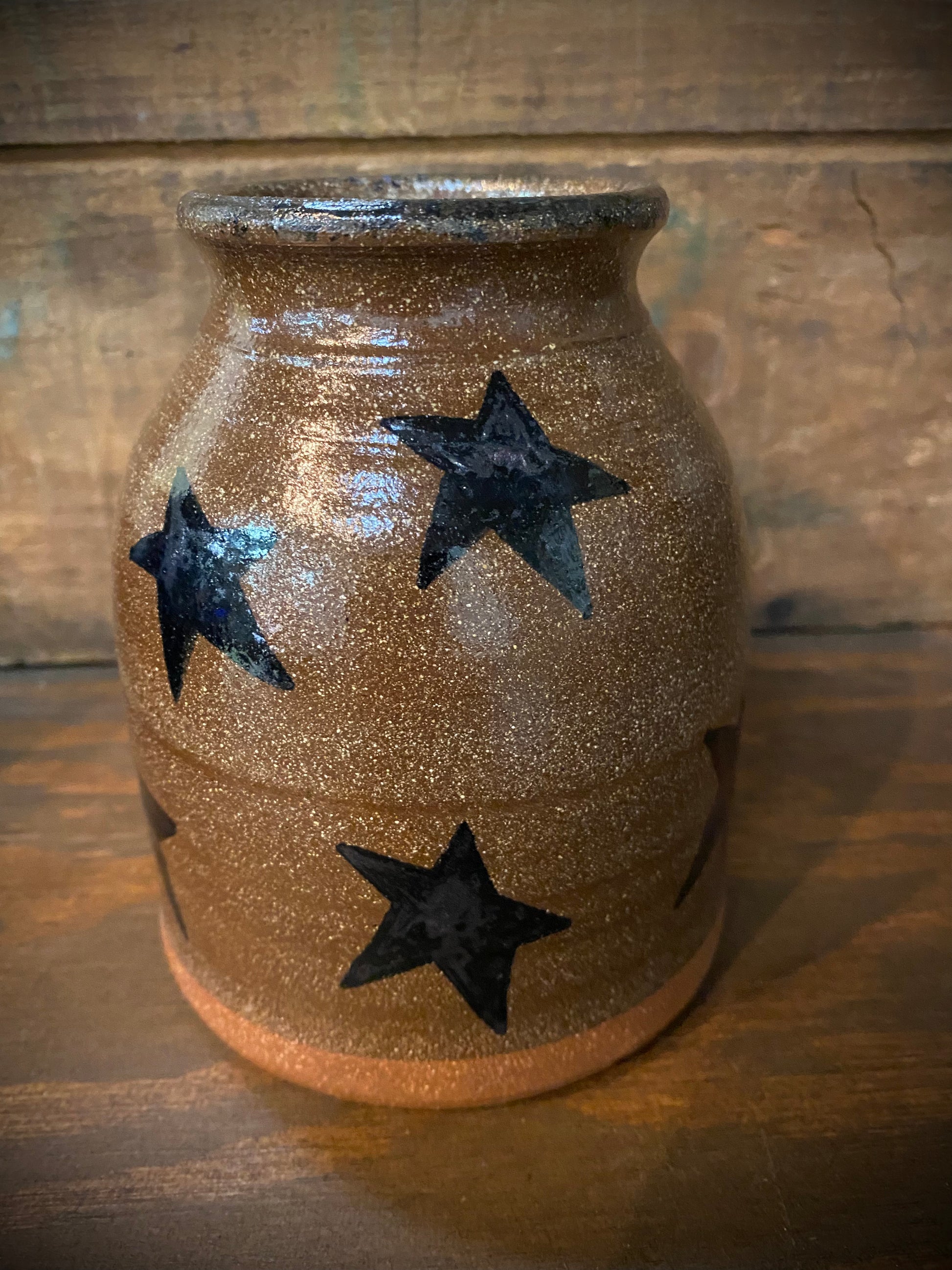 Canning Crock, Small, STARS – Little Village Primitives