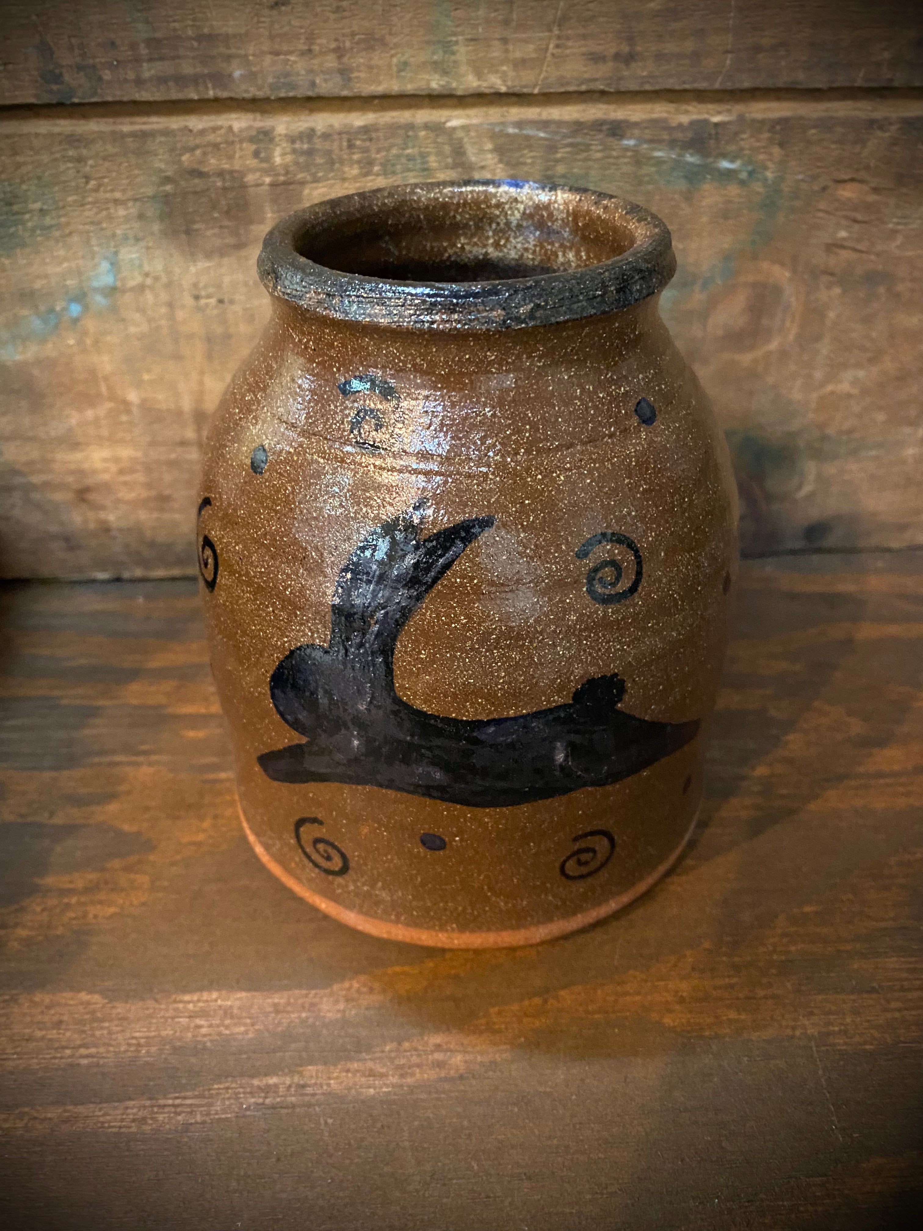 Canning Crock, Small, LEAPING RABBIT – Little Village Primitives